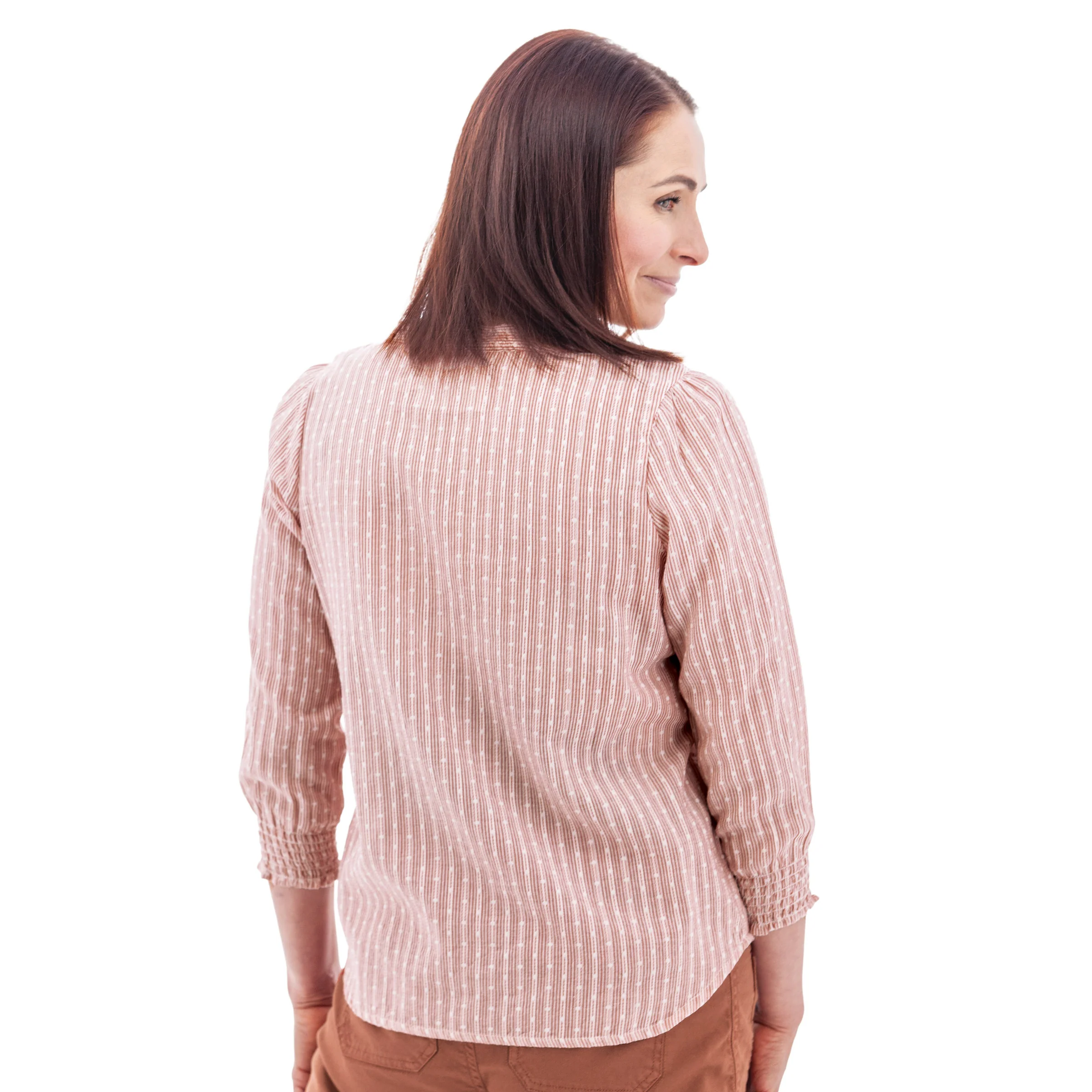 Women's 3/4 Sleeve Anna Top | Hot Sauce - Image 2