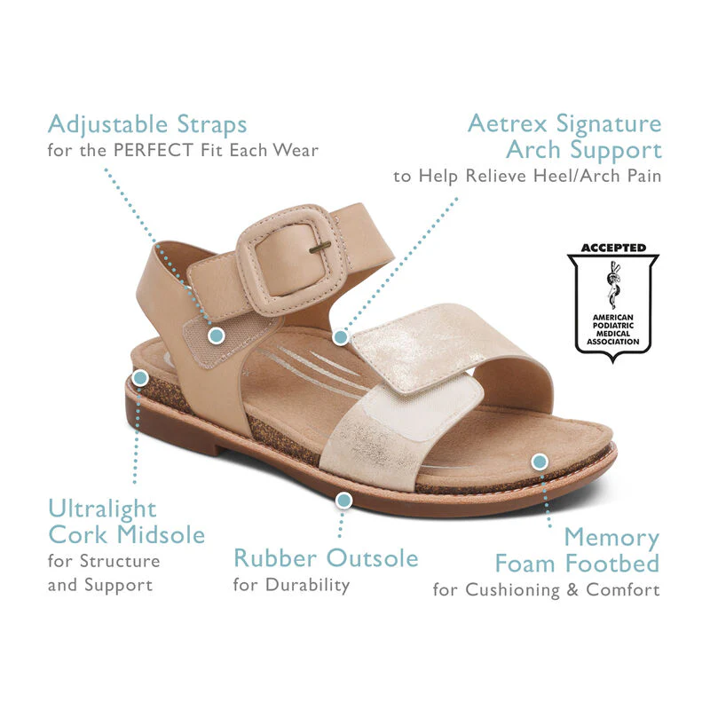 Women's Claire Quarter Strap Sandal Cognac - Image 8