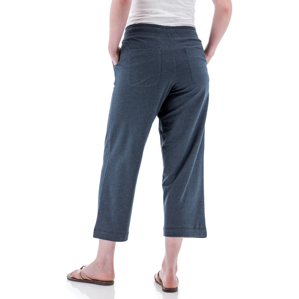 Women's Corina Recycled Crop Sweatpant | Midnight Navy - Image 2