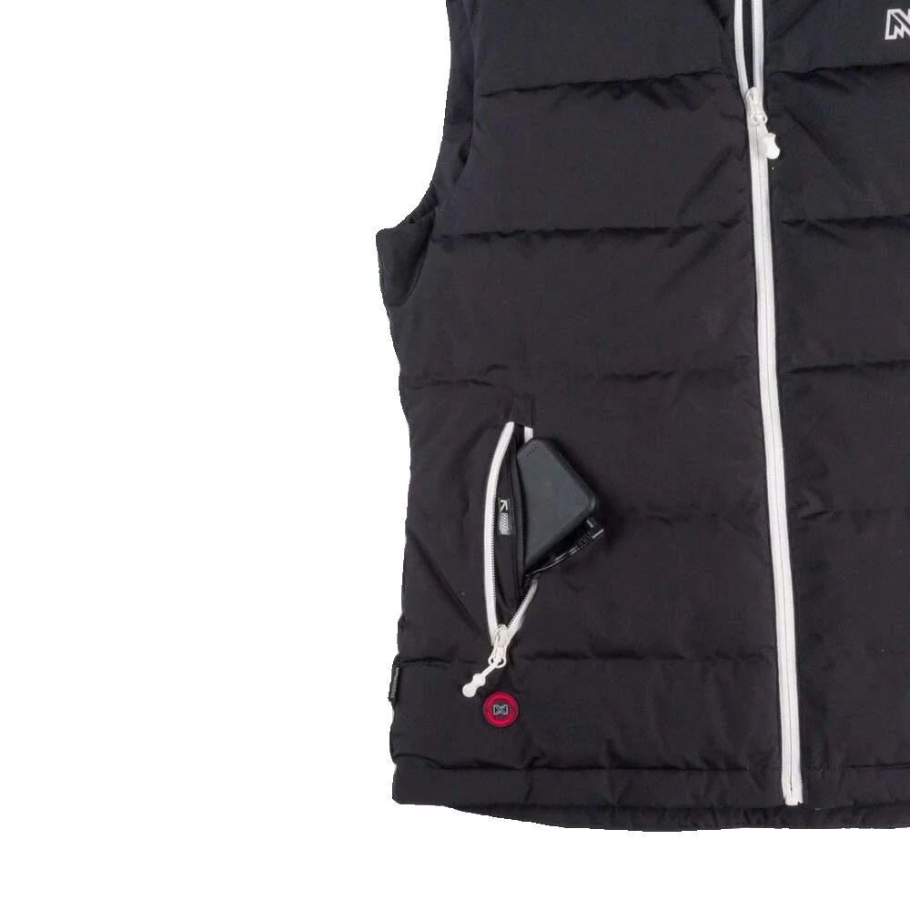 Women's Crest 2.0 Down Heated Vest | Black - Image 4