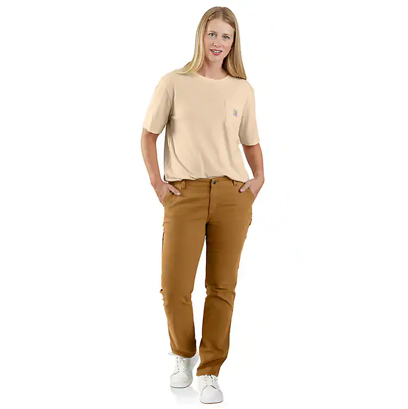 Women's Essential Canvas Work Pants | Carhartt Brown