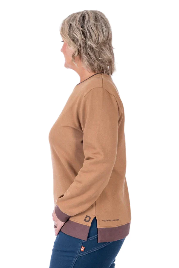 Women's GO TO™ Crew Sweatshirt | Saddle Brown/Kodiak Brown - Image 3