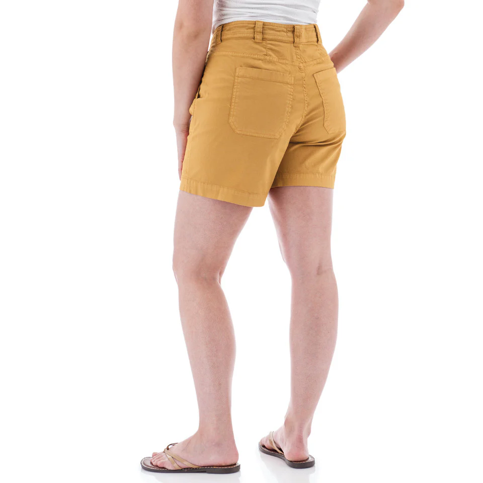 Women's Halifax Stretch Chino Short | Amber Gold - Image 2