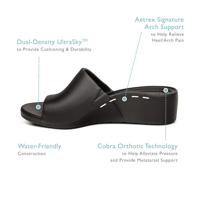 Women's Jamie Wedge | Black - Image 7