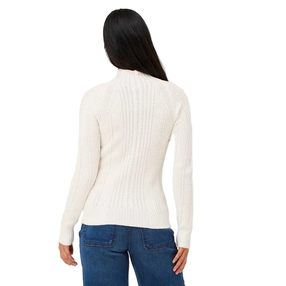 Women's Lydia Mockneck Sweater | Snow - Image 3