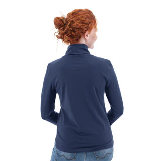 Women's Organic Mariela Turtleneck | Dark Denim - Image 2