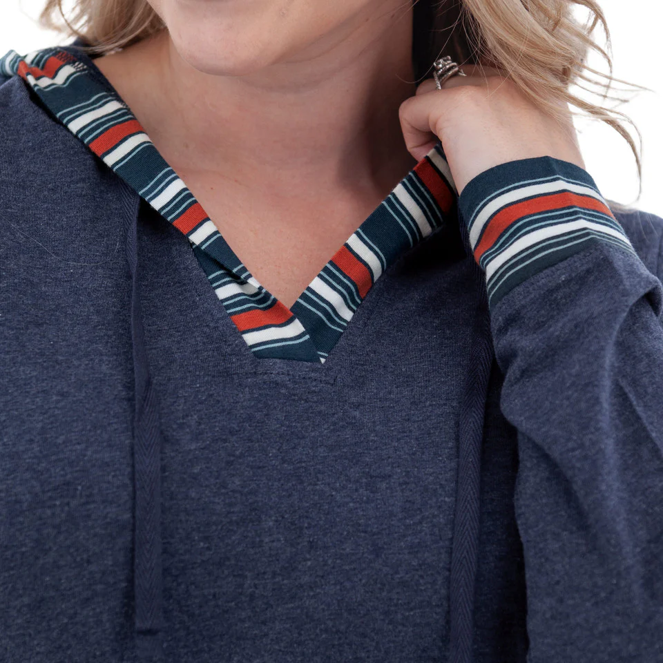 Women's Marlee Organic Lightweight Hoodie | Midnight Navy - Image 4