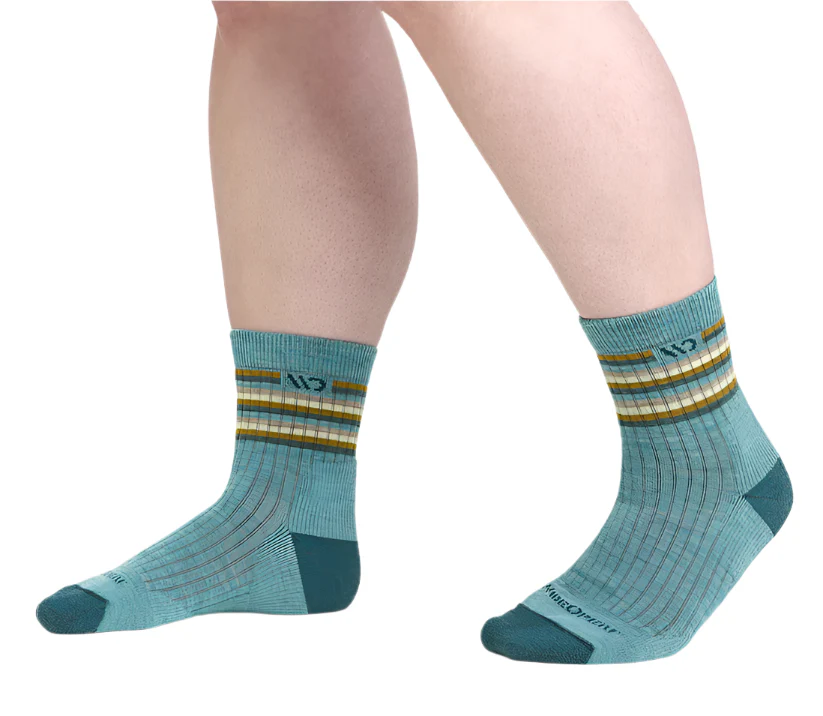 Women's Multi Stripe Cushioned Micro Crew Socks - Image 3