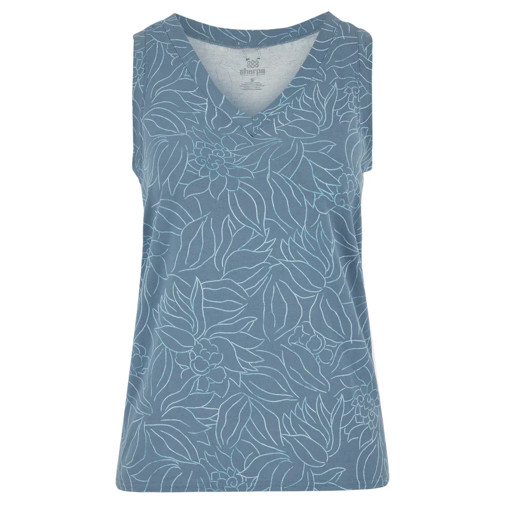 Women's Neha V-Neck Tank Top | Haze Leaf
