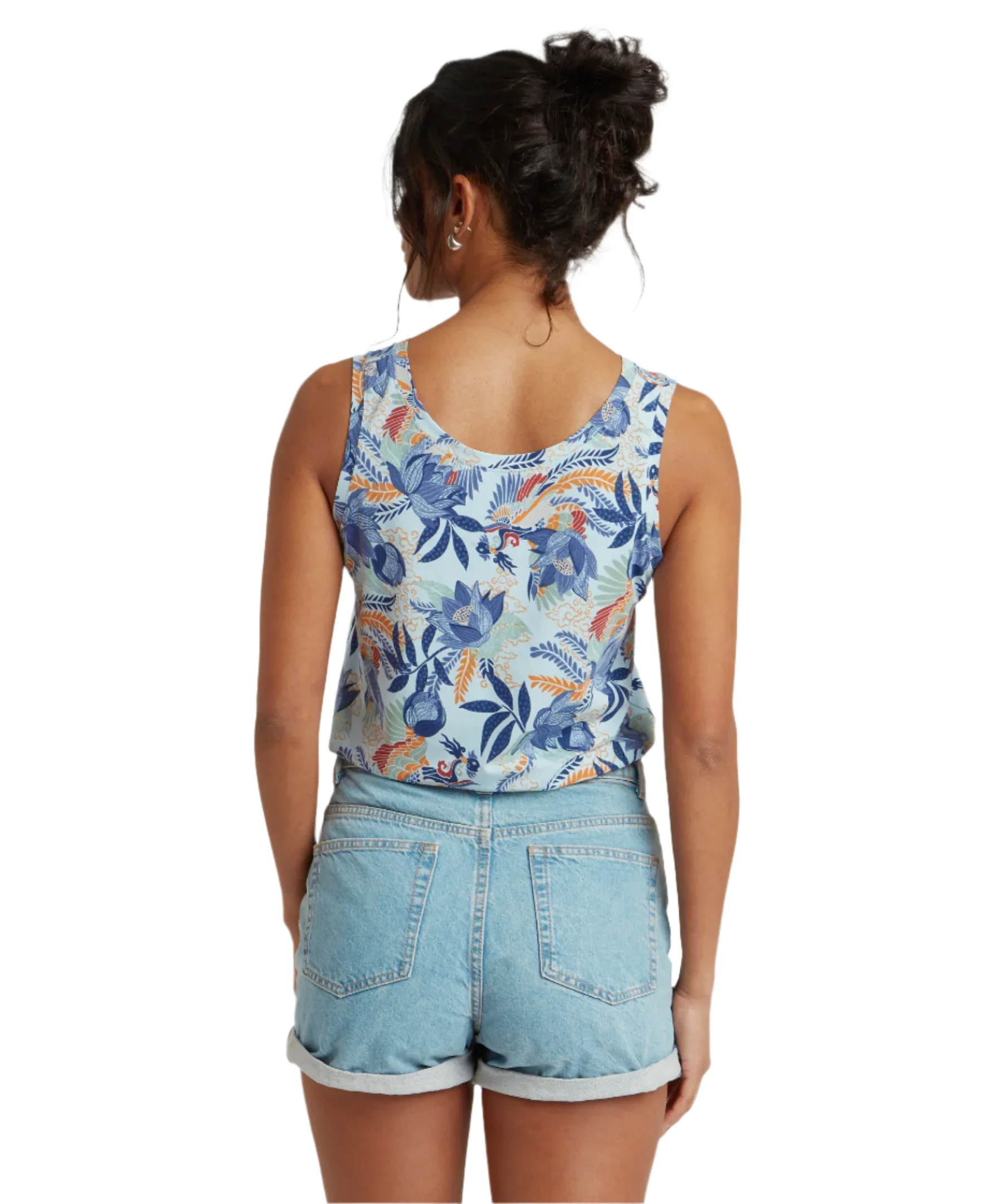 Neha V-Neck Tank Top | Seaport Blue - Image 2