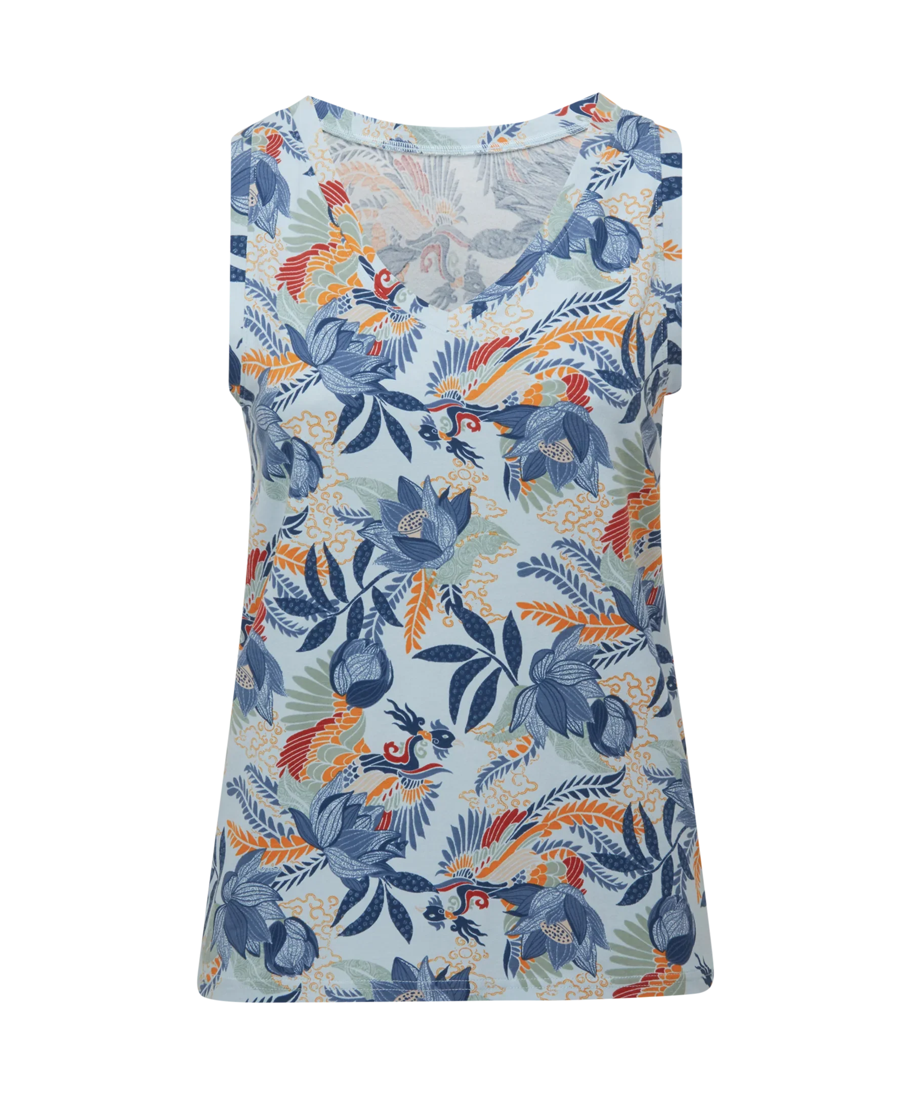 Neha V-Neck Tank Top | Seaport Blue - Image 6