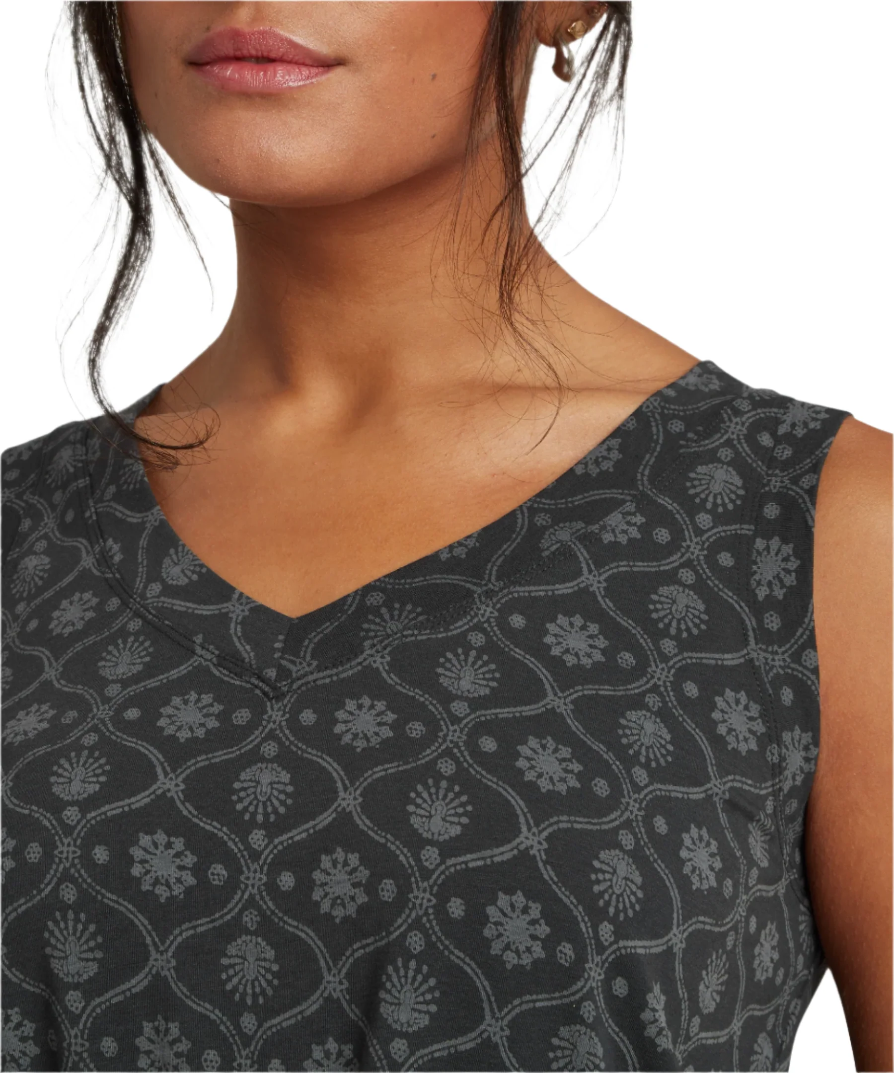 Women's Neha V-Neck Tank Top | Black Sublime - Image 5