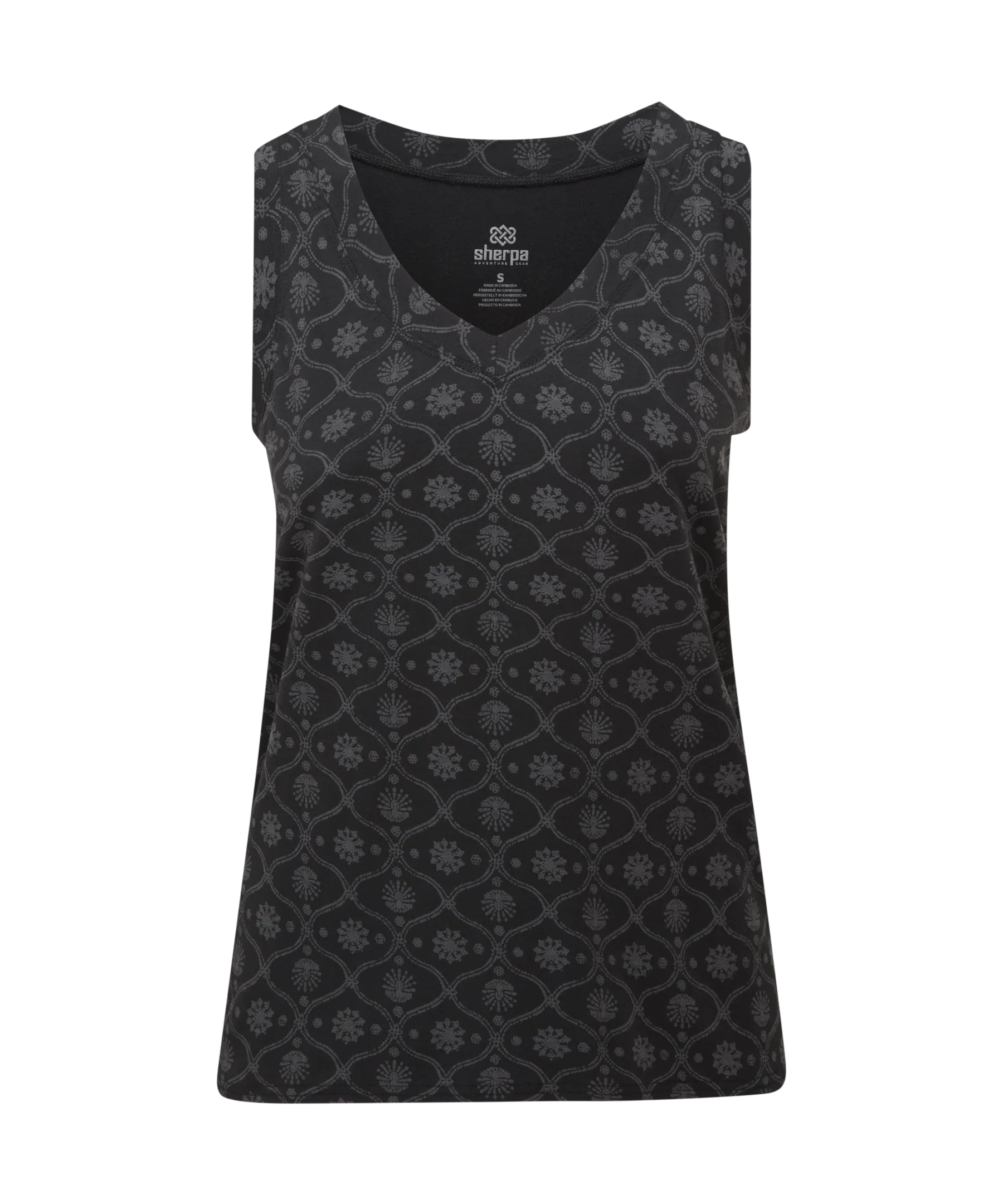 Women's Neha V-Neck Tank Top | Black Sublime - Image 6