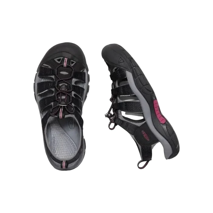 Women's Newport H2 Sandal | Black/Raspberry Wine - Image 2