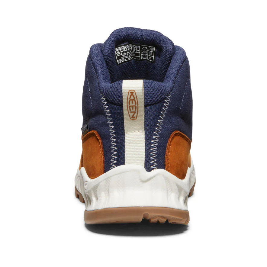 Women's NXIS Explorer Mid Waterproof Hiking Shoes | Keen Maple/Birch - Image 5