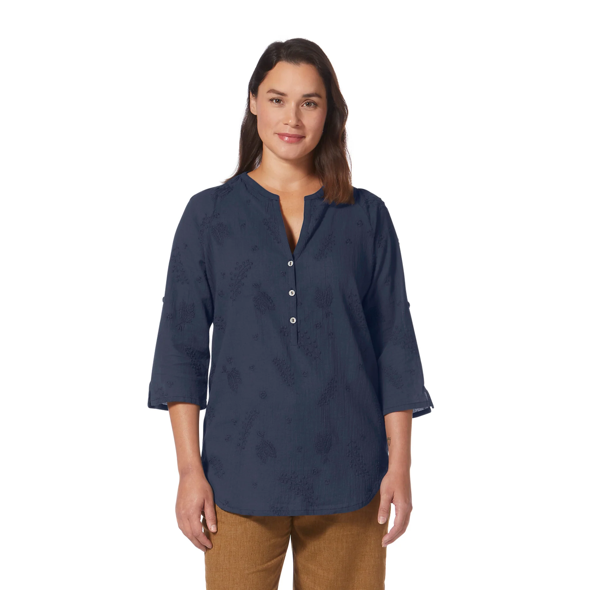 Women's Oasis Tunic II 3/4 Sleeve | Navy