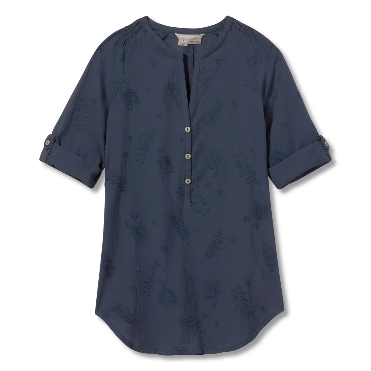 Women's Oasis Tunic II 3/4 Sleeve | Navy - Image 2