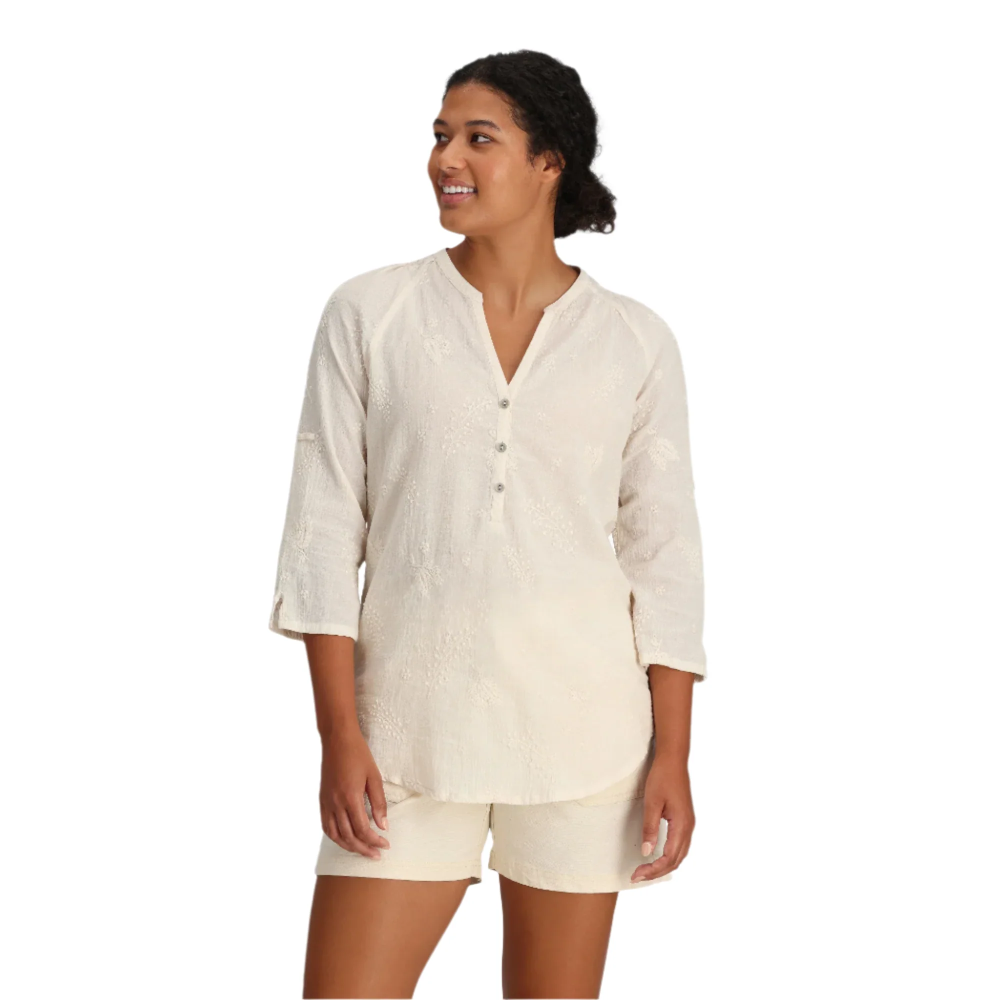 Women's Oasis Tunic II 3/4 Sleeve | Undyed - Image 4