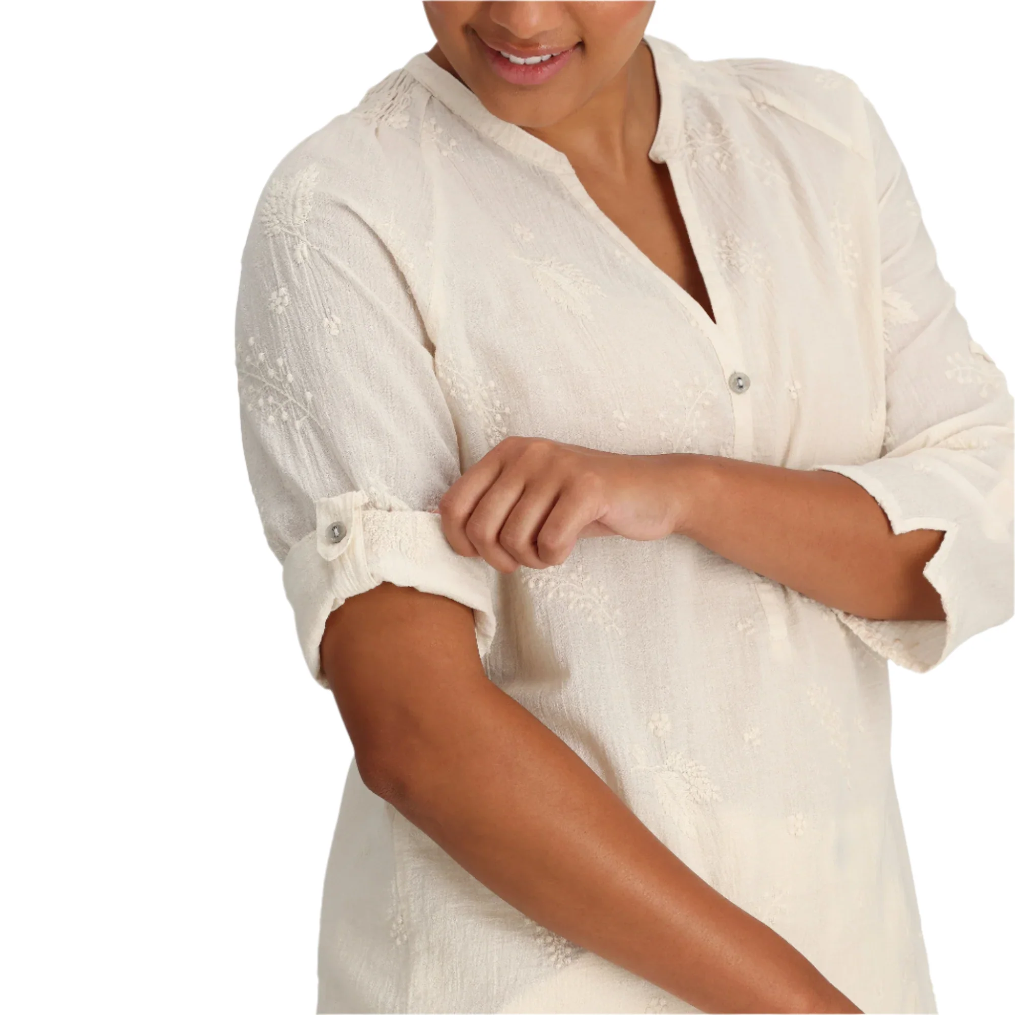 Women's Oasis Tunic II 3/4 Sleeve | Undyed - Image 5