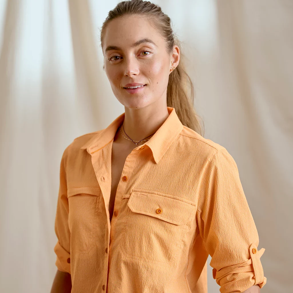 Women's Open Air Caster Long Sleeve Shirt | Blue Mist - Image 3
