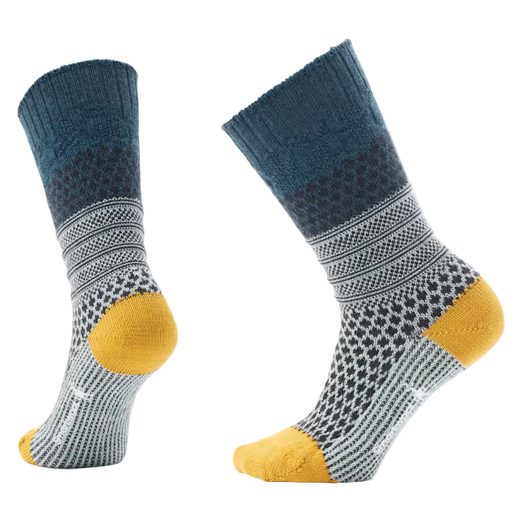 Everyday Cozy Popcorn Cable Crew Socks | Frosty Green