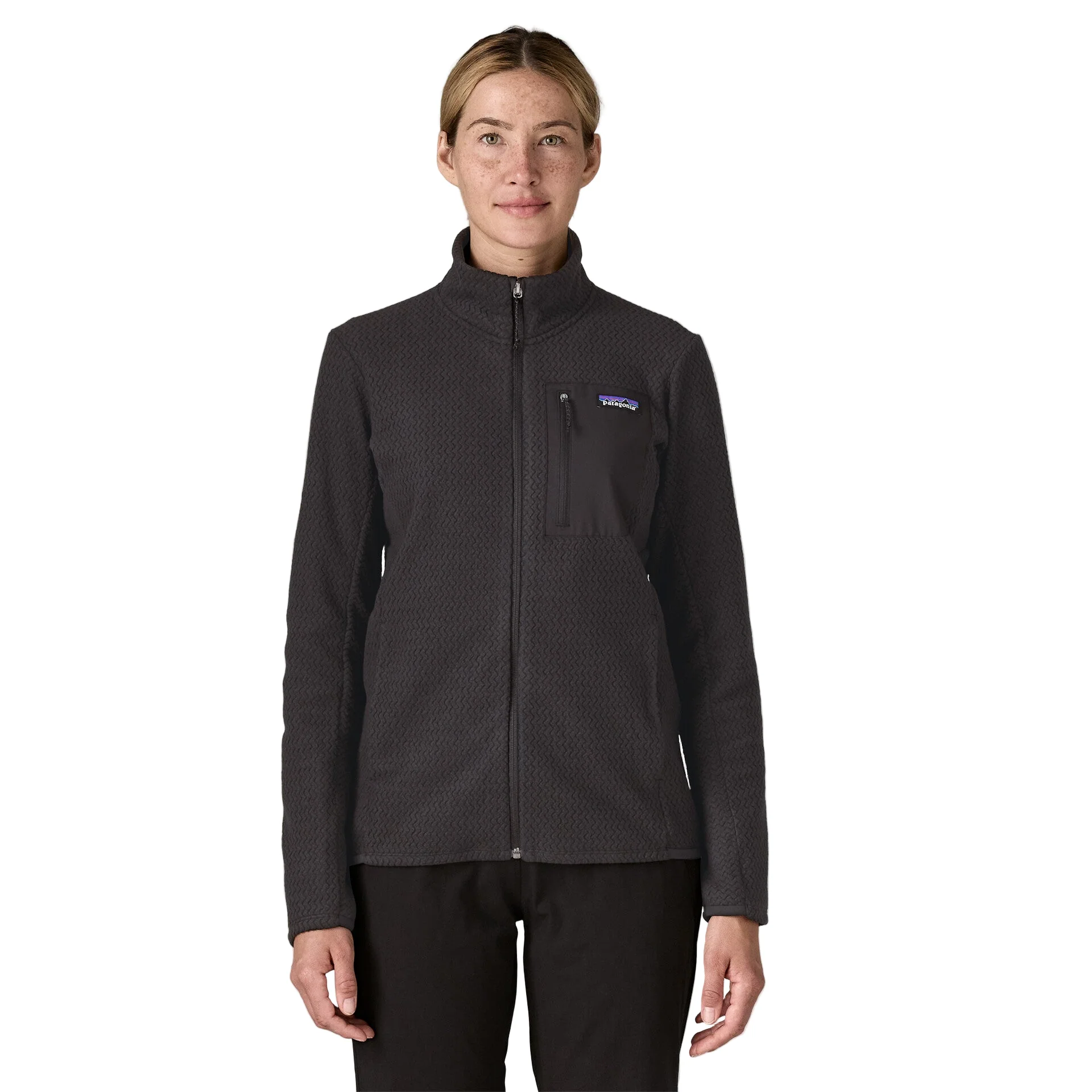 Women's R1® Air Fleece Jacket | Black - Image 2