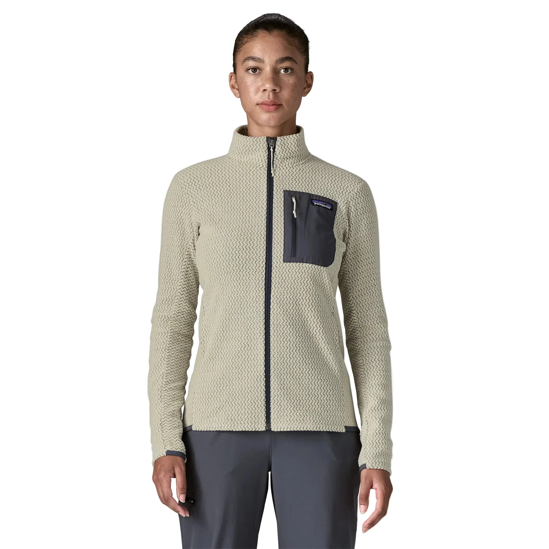 Women's R1® Air Fleece Jacket | Wool White - Image 2