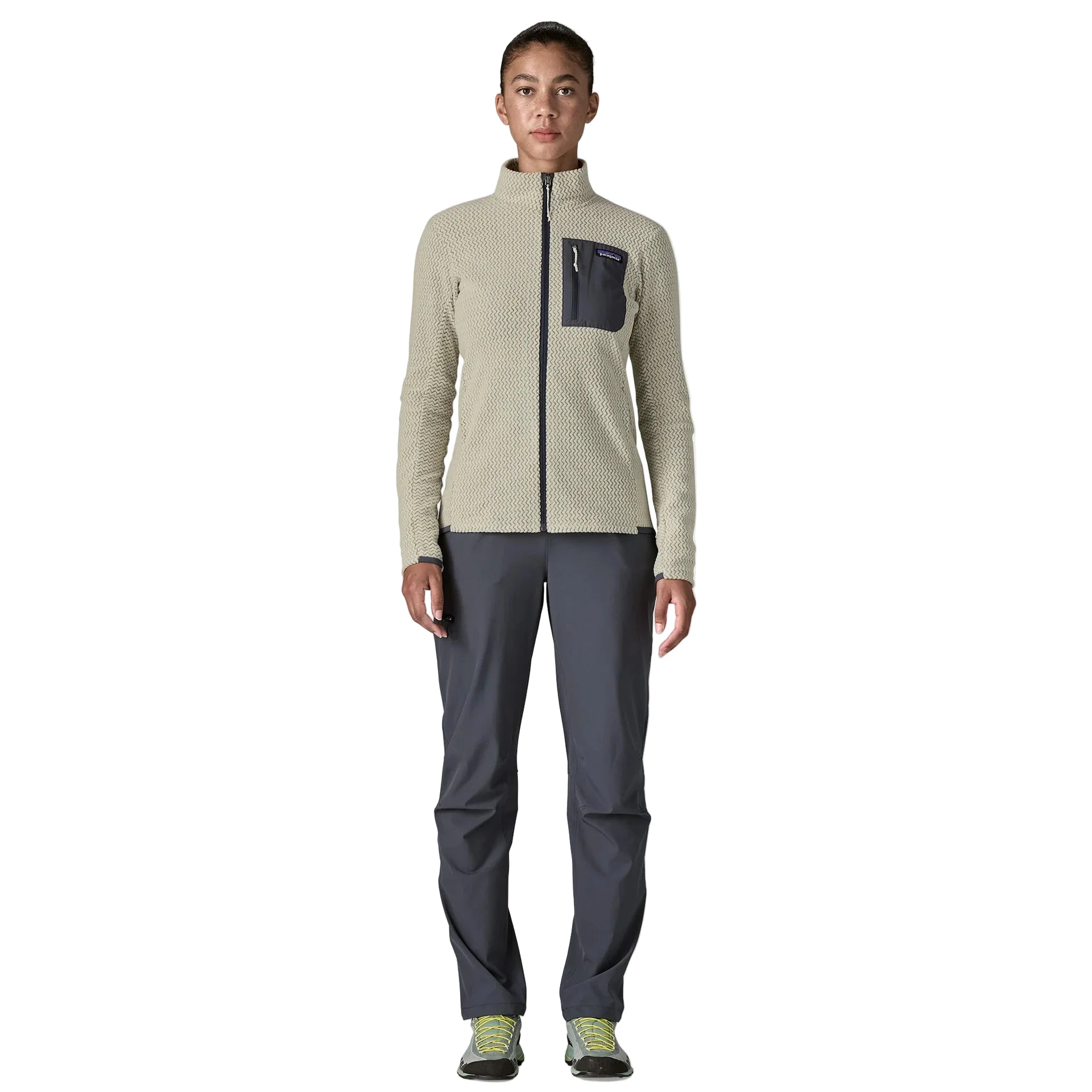 Women's R1® Air Fleece Jacket | Wool White - Image 4