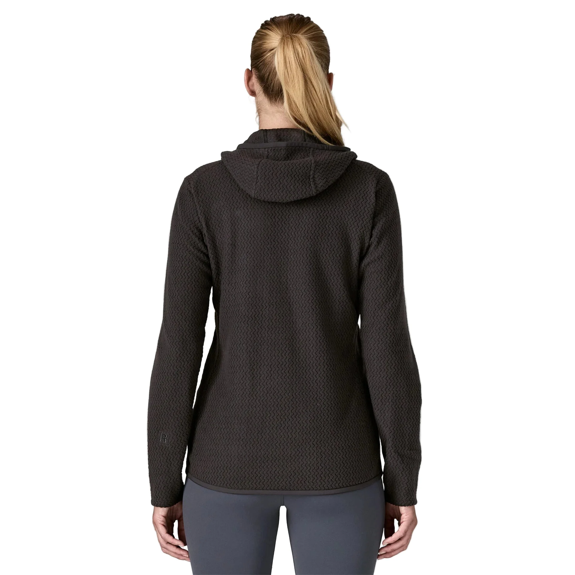 Women's R1® Air Fleece Full-Zip Hoody | Black - Image 3