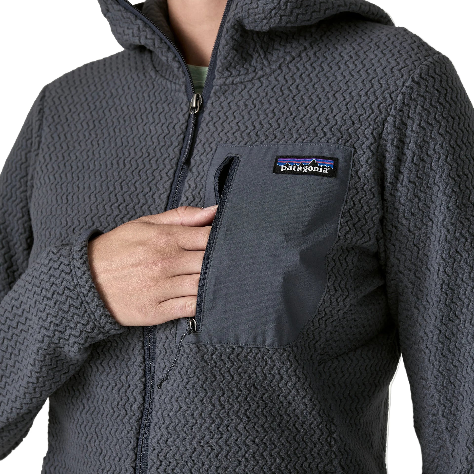 Women's R1® Air Fleece Full-Zip Hoody | Black - Image 6