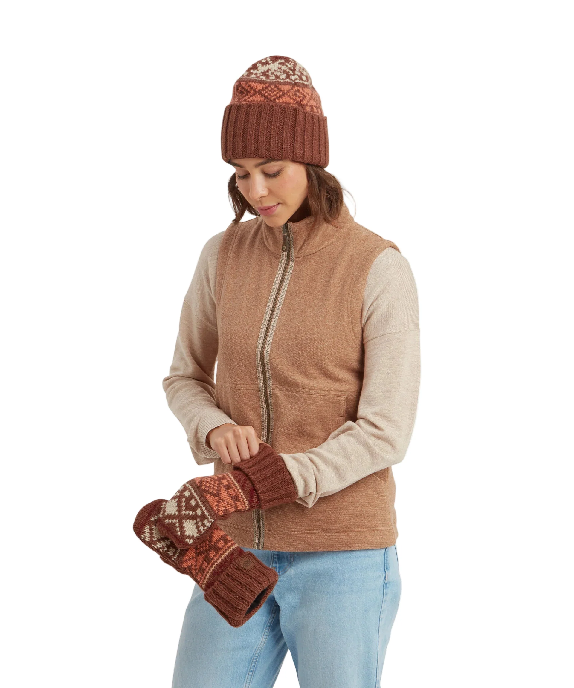 Women's Rolpa Eco Vest | Mocha - Image 2