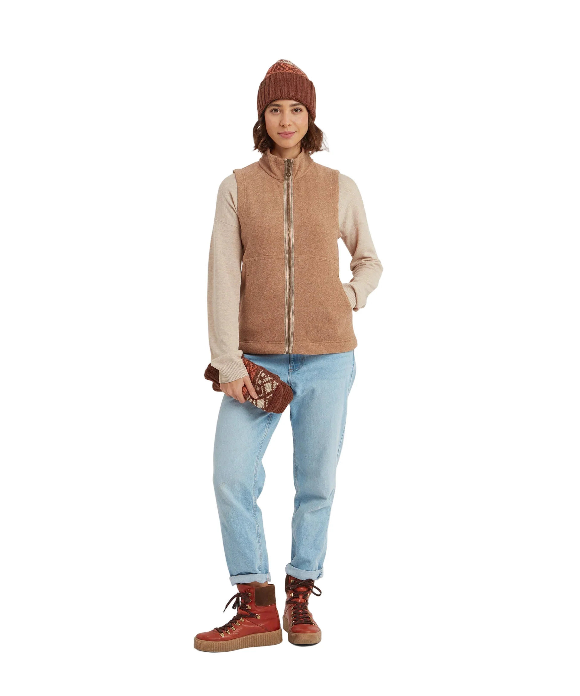 Women's Rolpa Eco Vest | Mocha - Image 3