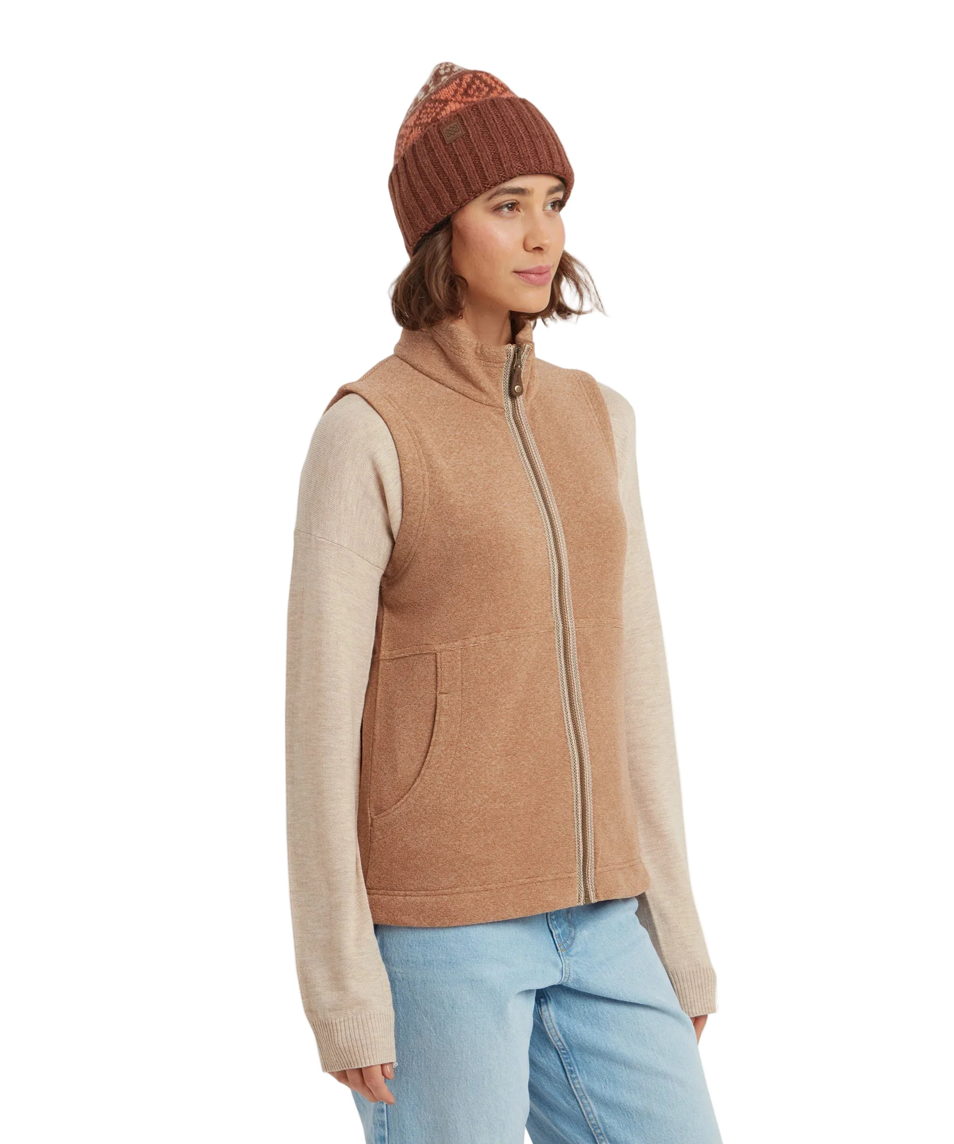 Women's Rolpa Eco Vest | Mocha - Image 4