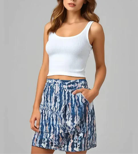 Women's Printed Skirt | Ensign - Image 2