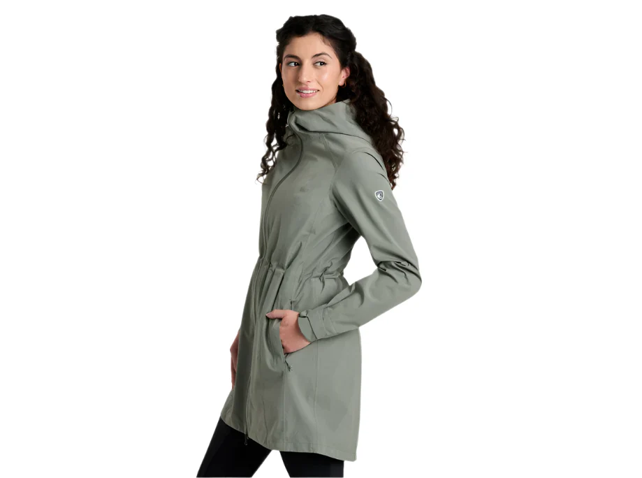 Women's Stretch Voyagr Trench | Soft Pine - Image 3