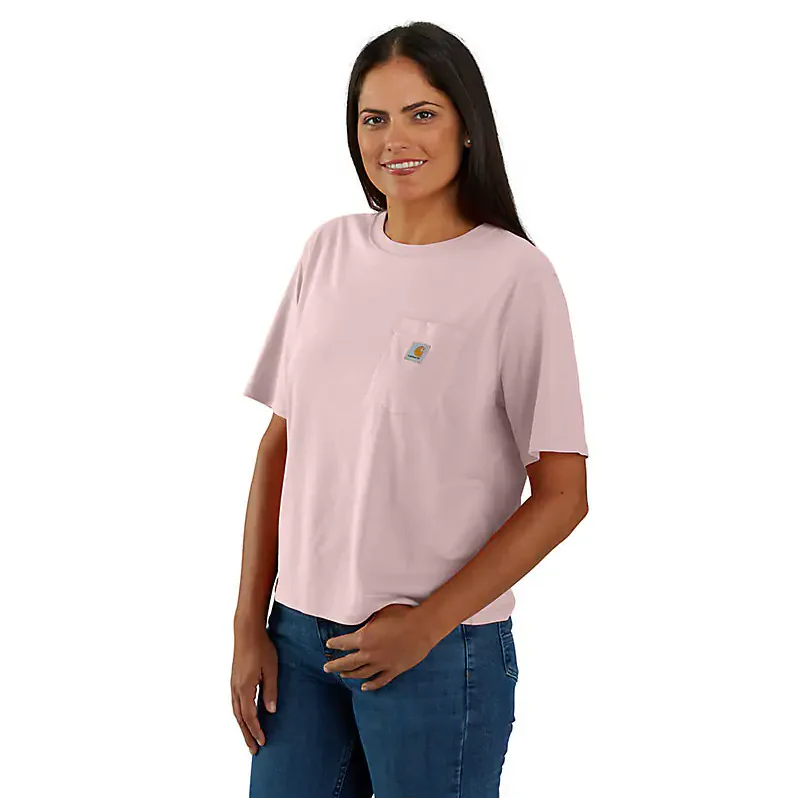 Women's Short Sleeve Tencel Pocket Tee | Rose