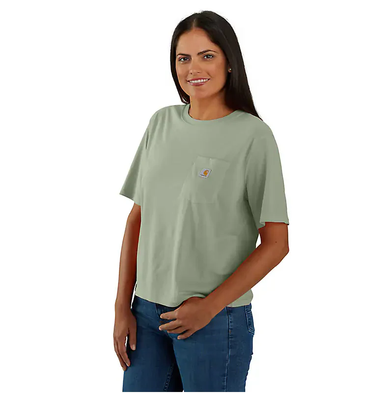 Women's Short Sleeve Tencel Pocket Tee | Sage
